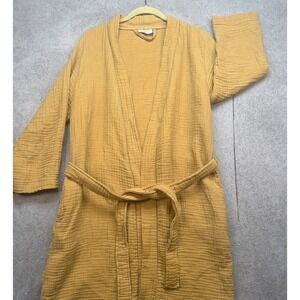 Parachute Robe‎ Waffle Gauze Mustard Belted Spa Womens Small